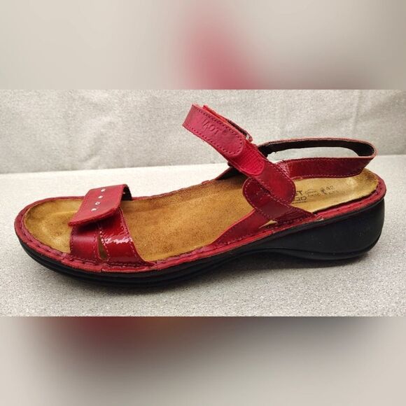 Naot Women's Red Strappy  Sandals Shoes Sz 42 - Picture 9 of 16